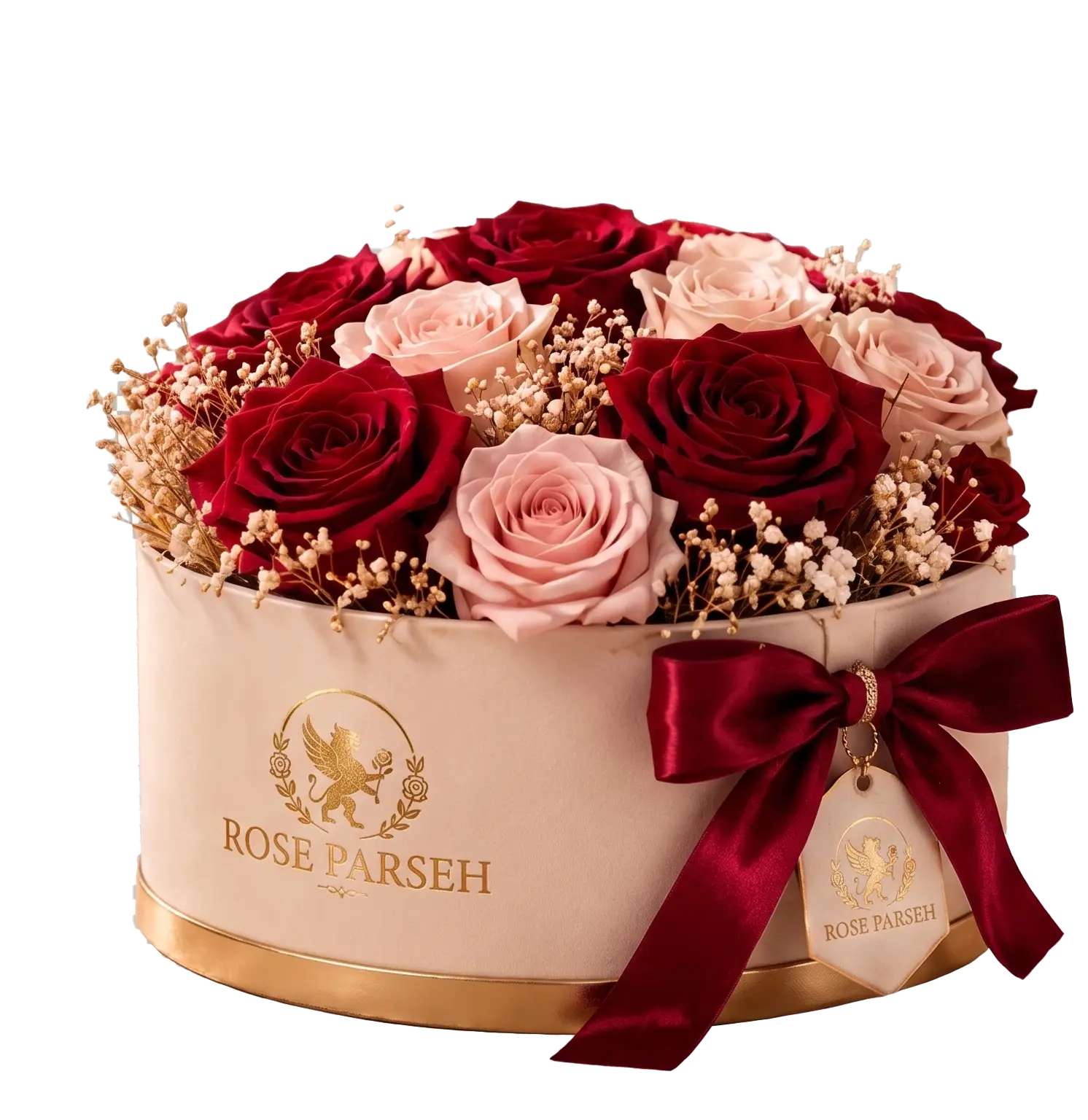 محفظه شیشه‌ای و باکس رز جاودان برای محافظت در برابر گرد و غبار